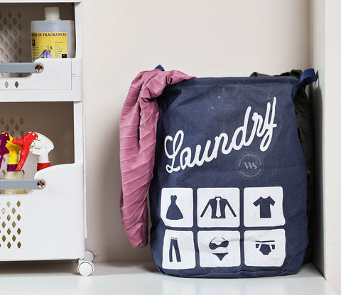 Aquanest Foldable Canvas Laundry Basket