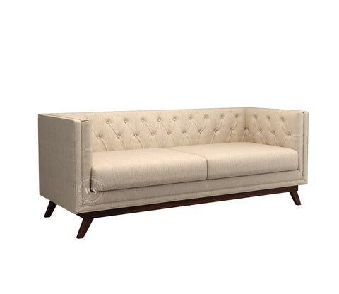 Berlin 3 Seater Sofa (Cotton, Jade Ivory)