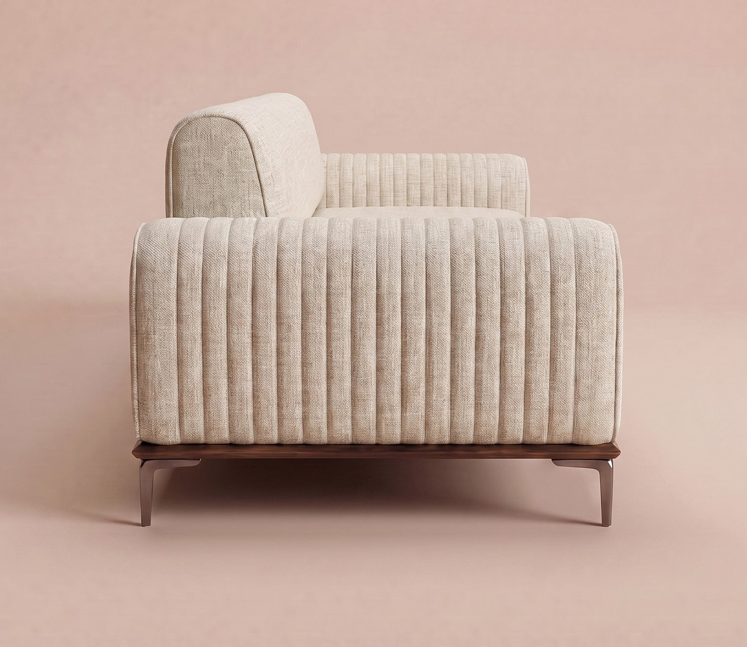 Lorenz 3 Seater Lounger Sofa With Tilt Adjust Headrest (Cotton, Jade Ivory)