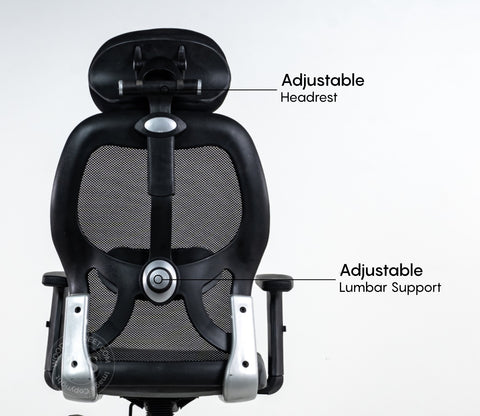 Auriga High Back Mesh Ergonomic Office Chair (Black)