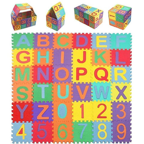 Trueliving GROUP Alphabet ABC Non-Toxic Floor mats for Kids, Puzzle Foam Mat for Children