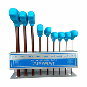 Truliving_Allen Keys & Sets-Hand Tools & Hardware-Tools & Hardware-Taparia T-Handle Hex Allen Key Set TAKM9 | Steel Handle
