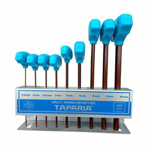 Truliving_Allen Keys & Sets-Hand Tools & Hardware-Tools & Hardware-Taparia T-Handle Hex Allen Key Set TAKM9 | Steel Handle