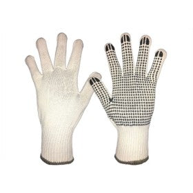 Trueliving_Polyester Knitted Gloves with PVC Dots Size   ---    22cm to 25cm