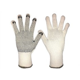 Trueliving_Polyester Knitted Gloves with PVC Dots Size   ---    22cm to 25cm