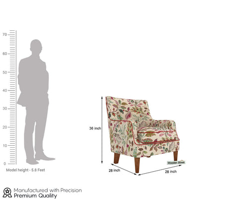 Adoree Lounge Chair (Rosy Leaf)