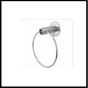 Trueliving_TOWEL RING ROUND_Metal Silver *7''4''7''