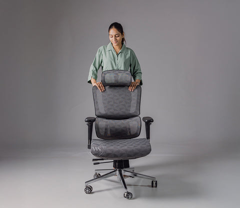 Faymi High Back Mesh Office Chair (Grey)