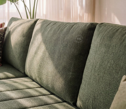 Oasis L-Shape Left Aligned Sectional Sofa (Sage Green)