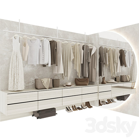 Trueliving 5 Loft Door White wardrobes Laminated Finish & PU Finish 8Ft *2Ft *9Ft -2438.4MM X 609MM X 2743.2MM)
