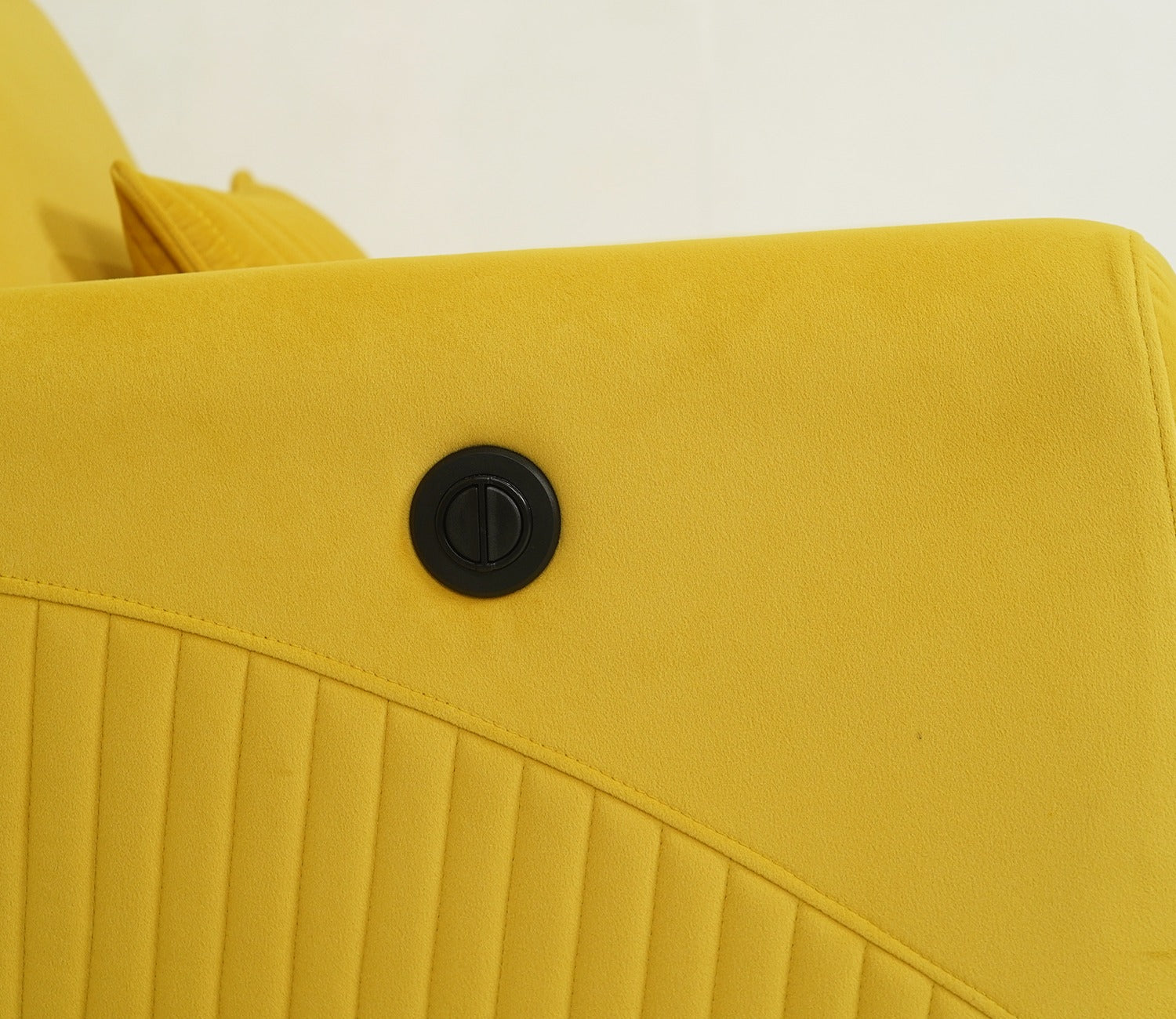 Nivaan Suede Rocking Revolving Motorized Recliner R3 (Yellow)