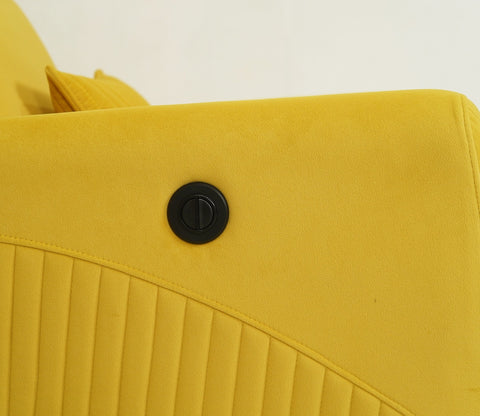 Nivaan Suede Rocking Revolving Motorized Recliner R3 (Yellow)