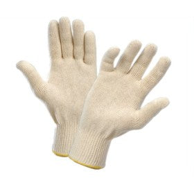 Trueliving_Cotton/Poly Cotton Seamless Knitted Gloves Weight - 35g, 40g, 50g, 60g, 70g, 80g, 90g, 100g  Colour  -   Natural, Blue, Grey  Gauge  -  7G