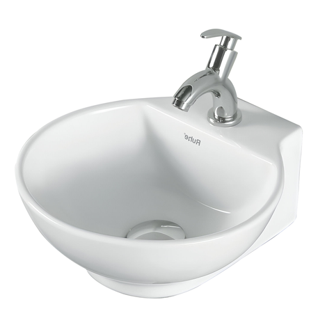 Trueliving_Hydra Wall-hung Wash Basin (White) 48D x 48W x 13.5H Centimeters