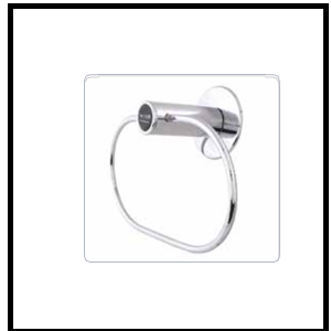 Trueliving_TOWEL RING OVAL_Metal Silver *9''4''7''
