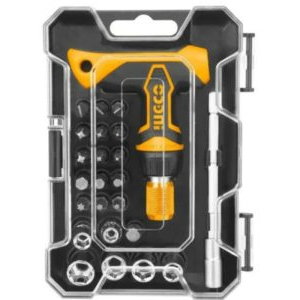 Truliving_Hand Tools & Hardware-Screwdriver & Screwdriver Set-Tools & Hardware-INGCO 24PCS T-Handle Wrench Screwdriver Set HKSDB0188