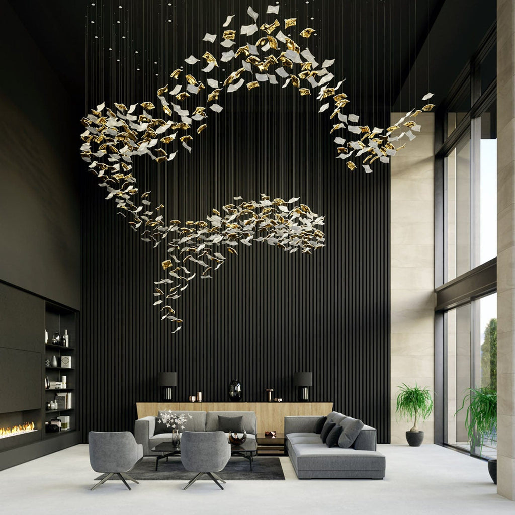 Trueliving Smart Jhumar Hanging Light Length 24, Width 24, Height 48 In Inches
