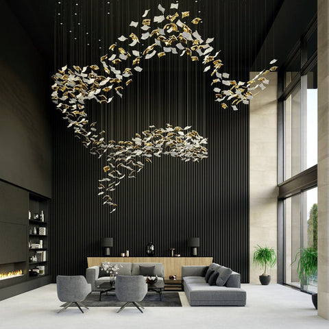 Trueliving Smart Jhumar Hanging Light Length 24, Width 24, Height 48 In Inches