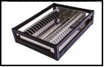 Trueliving_MATTEE BLACK PLATE BASKET - 6” *15" 380  MM/450M Cabinet