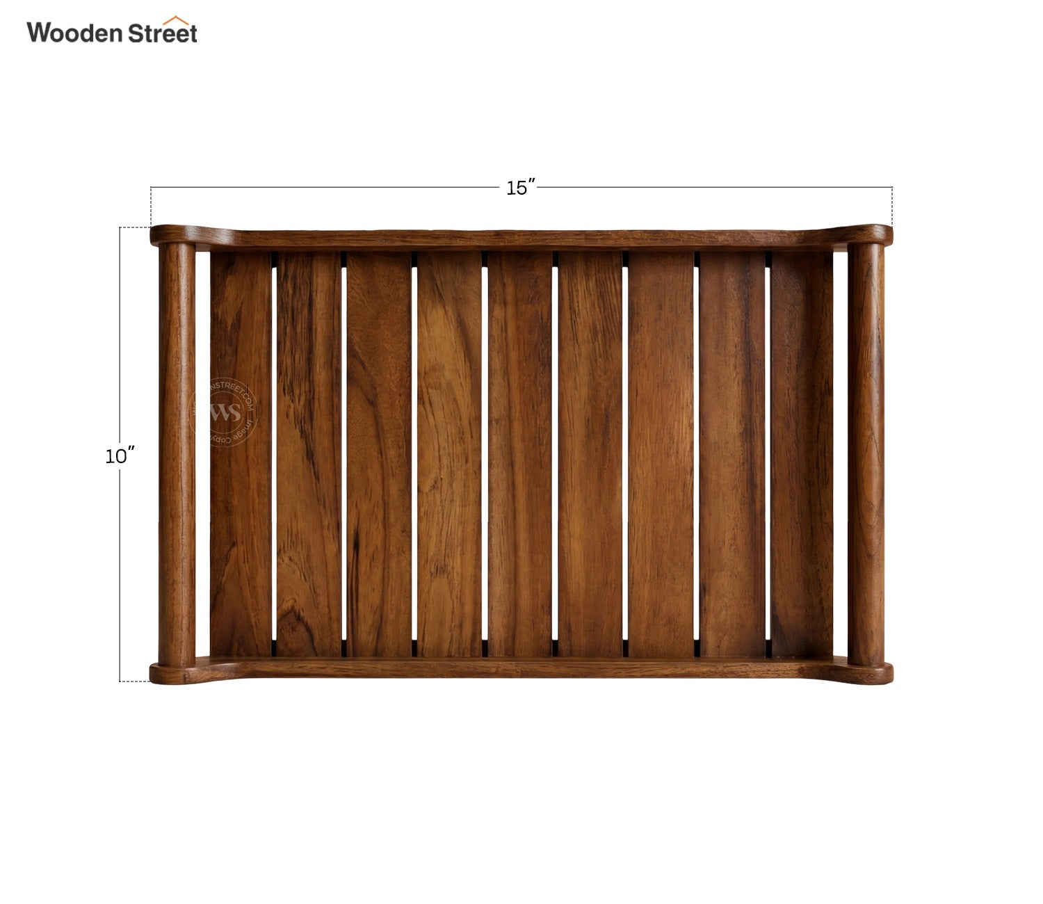 Cruiser Mango Wood Handcrafted Rectangular Serving Tray (Set of 2)