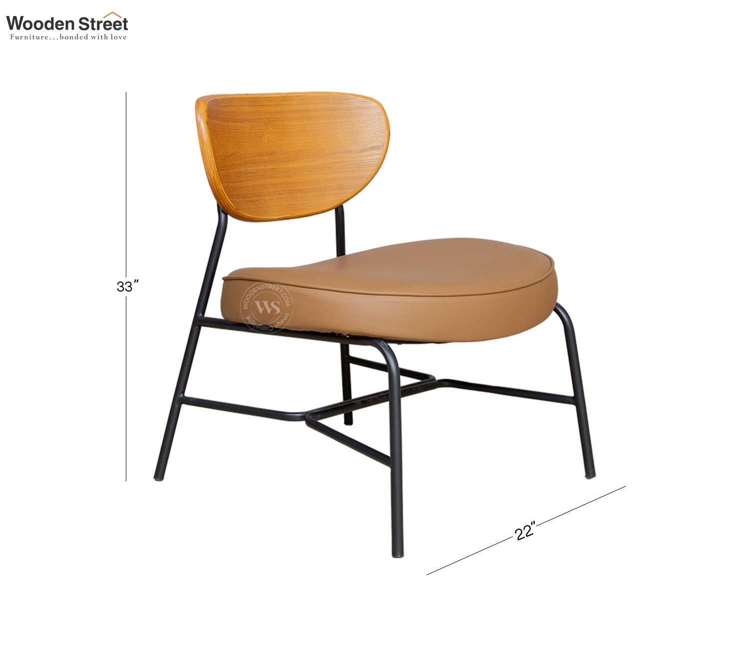 Seraphim Modern Dining Chair with Premium Upholstery (Brown)