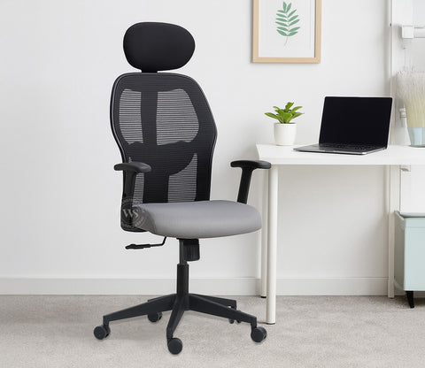Caper High Back Mesh Office Chair (Grey)