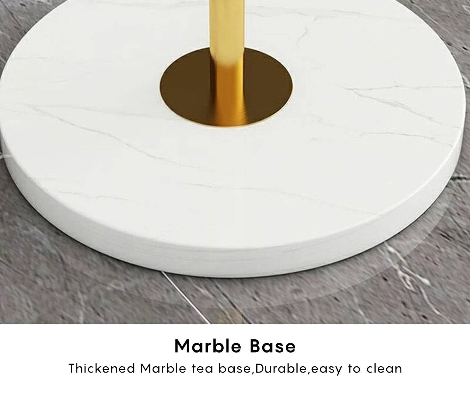 Richard Metal Marble Base Floor Lamp