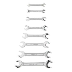 Truliving_Hand Tools & Hardware-Spanner & Spanner Set-Tools & Hardware-TAPARIA Double Open Ended Spanner Set DEP 08 | 6X7 to 20X22 Total of 8 Pcs
