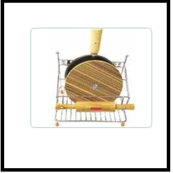 Trueliving_ROLLING PIN STAND Wired Silver *10'' 8'' 12''