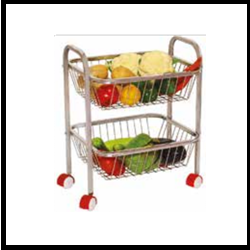 Trueliving_KITCHEN TROLLEY 2 TIER_Silver_Steel