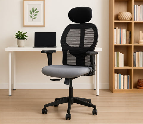 Caper High Back Mesh Office Chair (Grey)