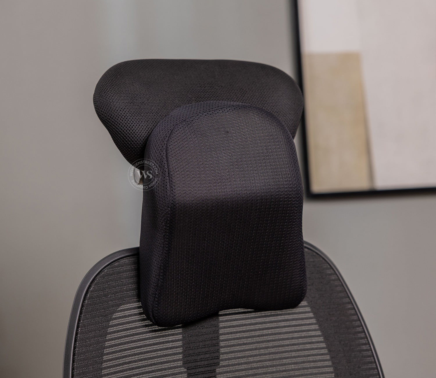 Ergon Orthopedic Memory Foam Headrest Cushion (Black)