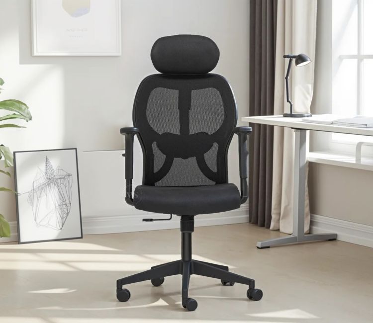 Auriga High Back Mesh Ergonomic Office Chair (Black)