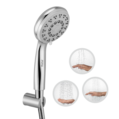 Trueliving_Sigma ABS Multi-Flow Hand Shower with Flexible Tube Silver (304 Grade) and Hook