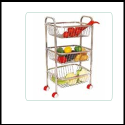Trueliving_KITCHEN TROLLEY 3 TIER_Silver_Steel