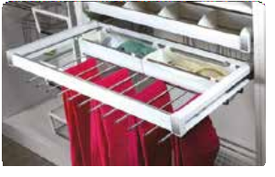 Trueliving_SOFT CLOSE MULTI FUNCTIONAL RACK 900 MM White