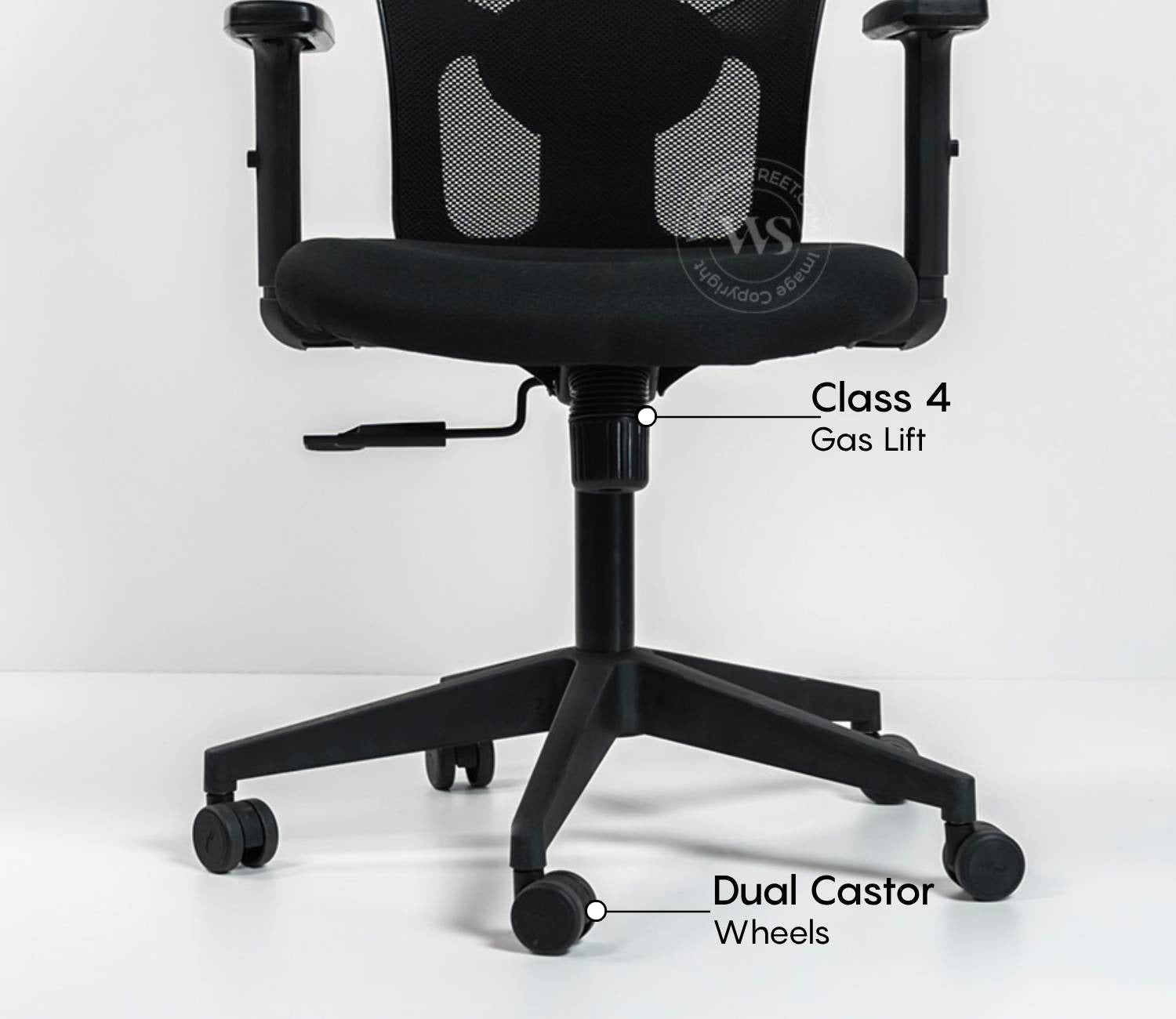 Carina High Back Mesh Office Chair (Black)