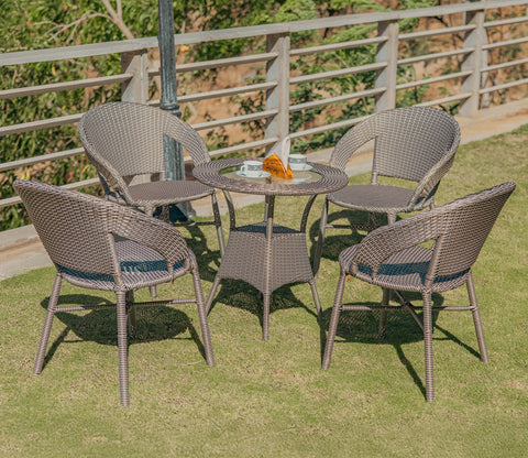 Veneto 4 Seater Outdoor Set (Golden White)