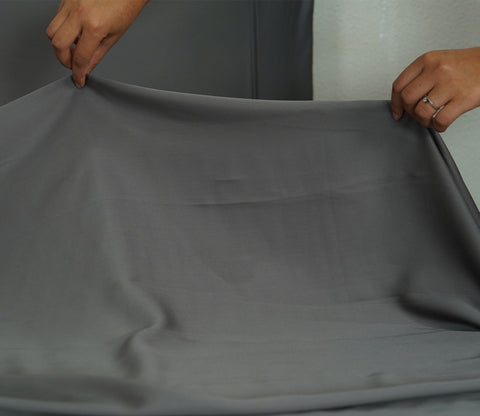 Vegan Bamboo Silk Bedsheet 300 TC Naturally Anti-Bacterial King Bedsheet with 2 Pillow Cover (Grey)