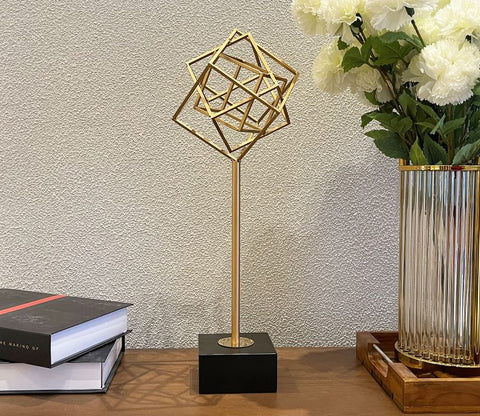Blossom Diamond Console Table Decor (M, Gold)
