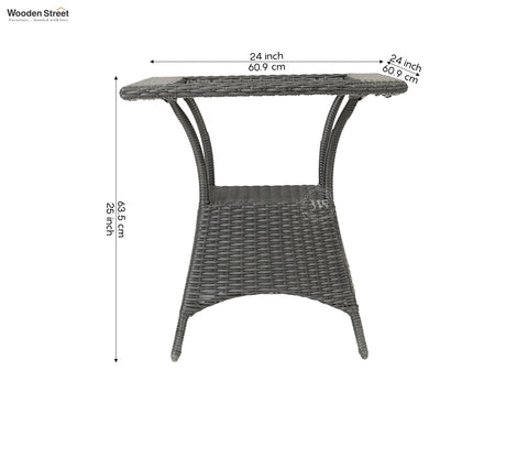 Valano 4 Seater Outdoor Set (Black)