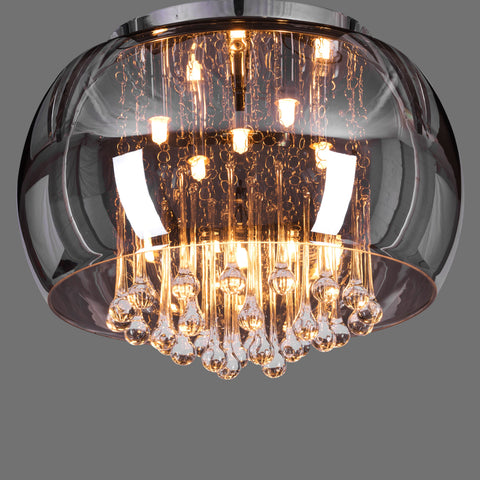 Trueliving Cozy Bowl Hanging Light Length 24, Width 24, Height 9 In Inches