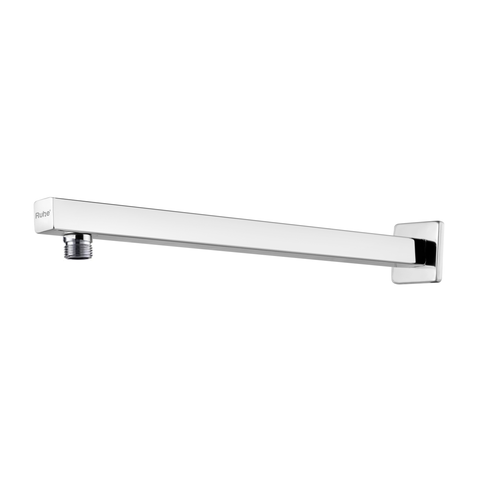 Trueliving_Square Shower Arm (18 Inches) with Flange Silver