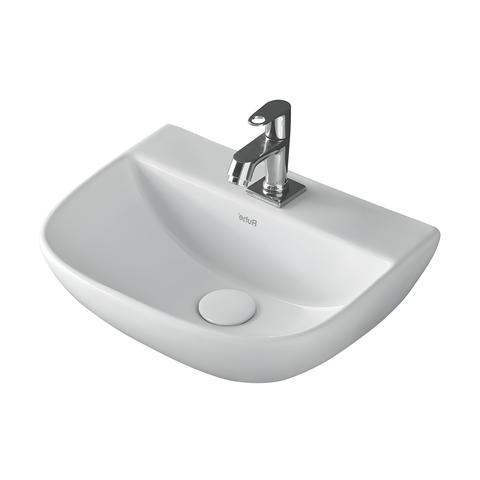 Trueliving_Aries Wall-hung Wash Basin (White)48D x 48W x 13.5H Centimeters