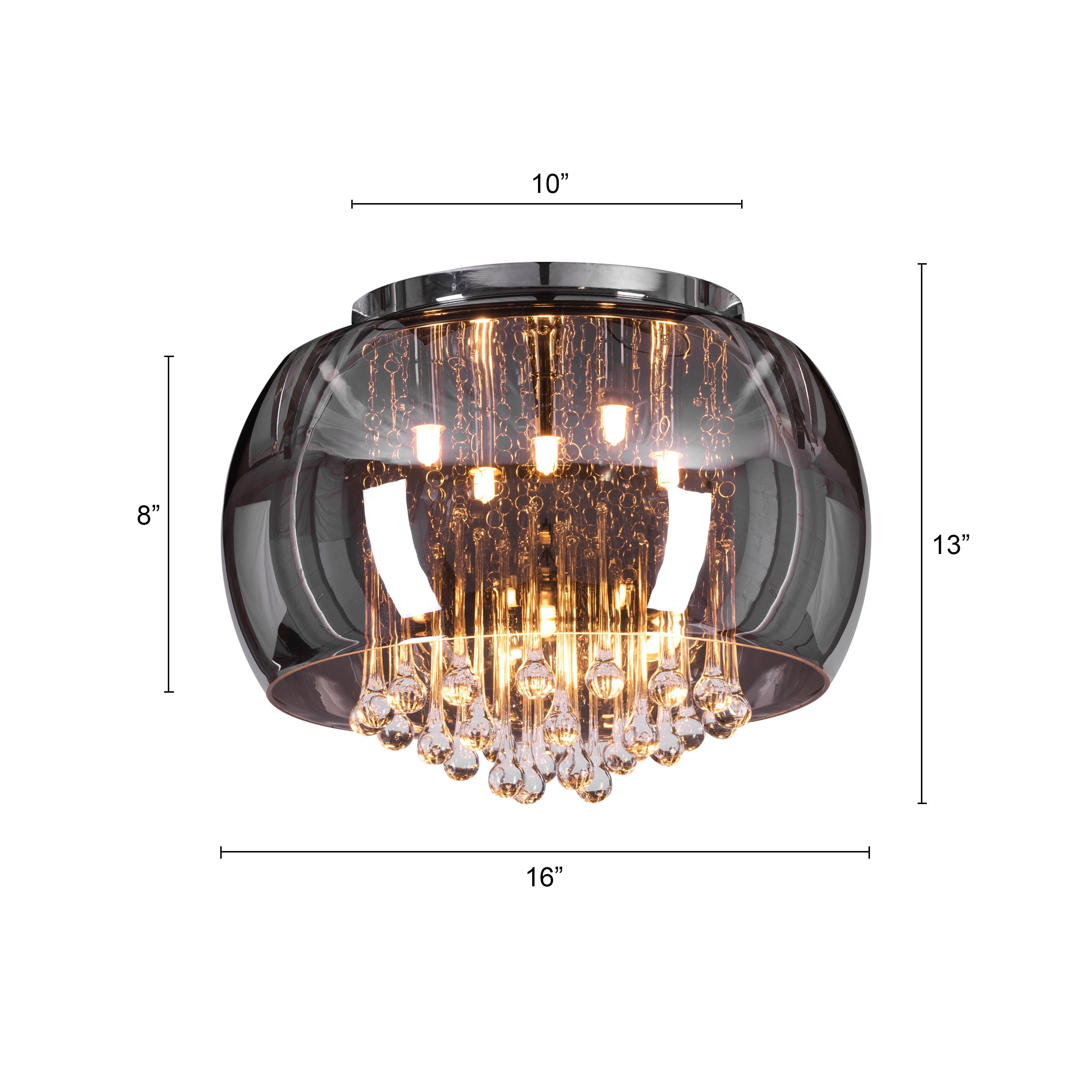 Trueliving Cozy Bowl Hanging Light Length 24, Width 24, Height 9 In Inches