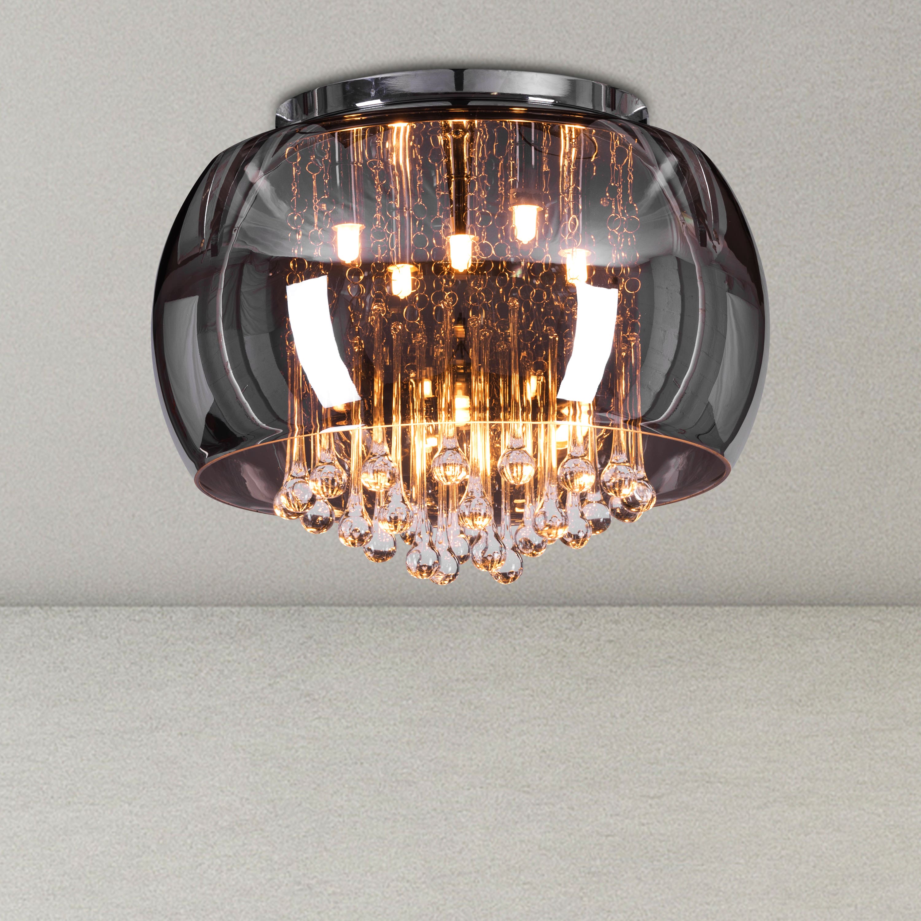 Trueliving Cozy Bowl Hanging Light Length 24, Width 24, Height 9 In Inches