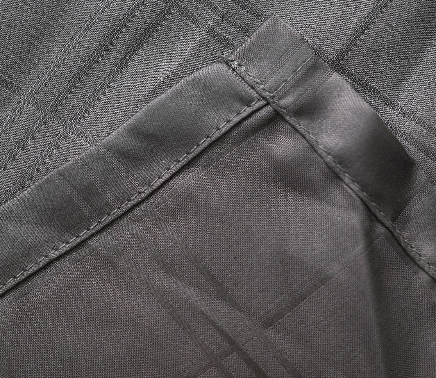 Vegan Dobby Organic Bamboo King Size Bed Sheet with 2 Pillowcases (Charcoal Grey)