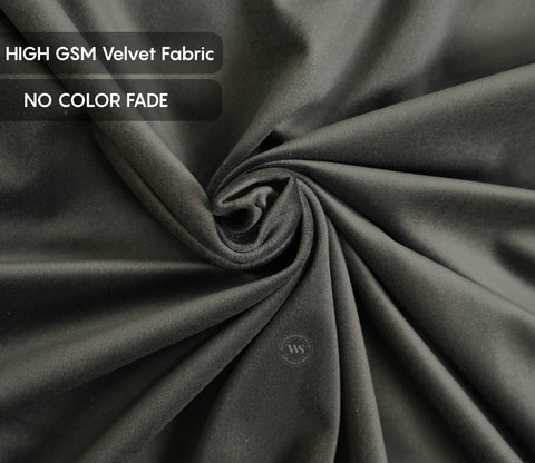 Cupid Velvet Cushion Covers - Pack of 5 (18 x 18 Inch, Graphite Grey)