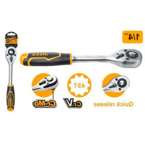 Truliving_Automotive Accessories-Hand Tools & Hardware-Tools & Hardware-INGCO 1/4?-Ratchet Wrench HRTH0814 | 158 mm
