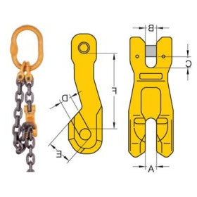 Trueliving_G80 Clevis Chain Shortening Clutch_Size-7/8_Weight 0.40  kg_WLL 2  Tons